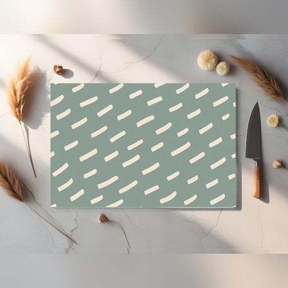 8 X 11 Tempered Glass ModernPatterned Cutting Board - Picture 2 of 2